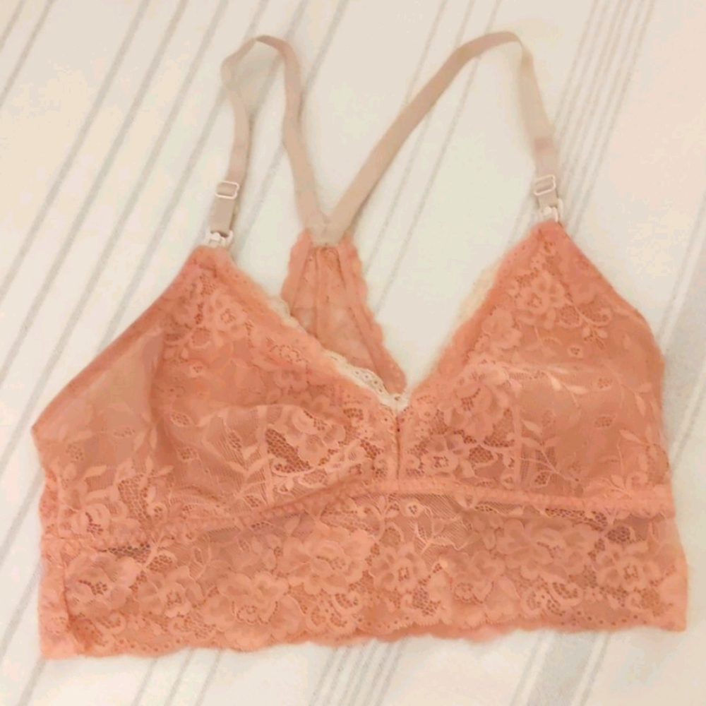 Motherhood maternity lace nursing bralette